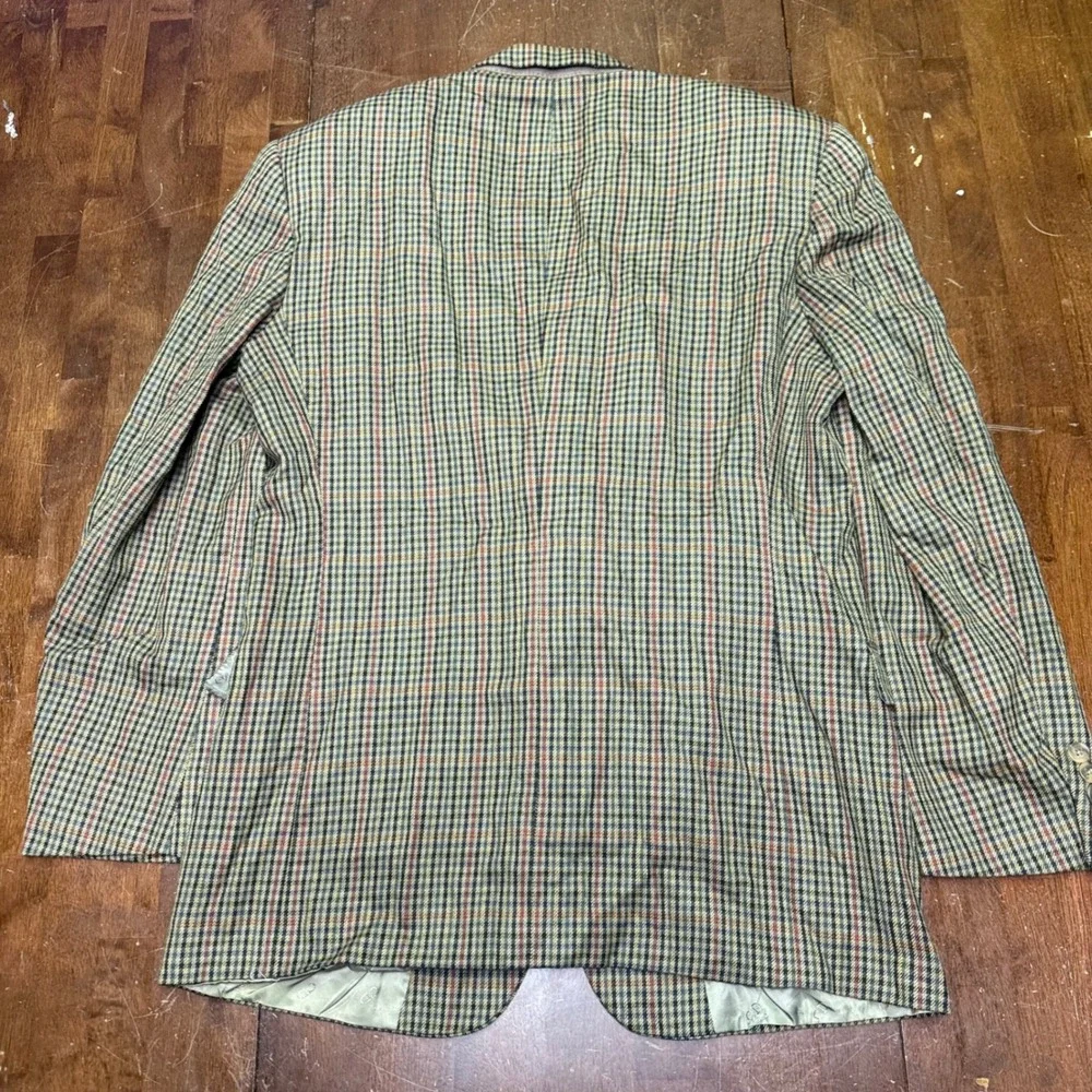 Christian Dior Blazer Mens 42L Multicolor Check Plaid Le Connaisseur Sport Coat